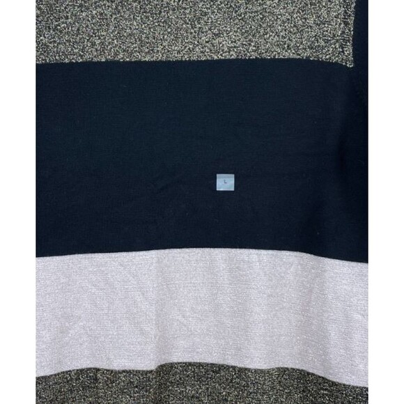 Ann Taylor Factory Metallic Striped Turtleneck Sweater Size Large NWT - Picture 8 of 8